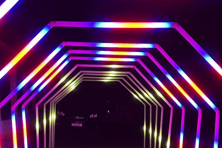 Tunel de led