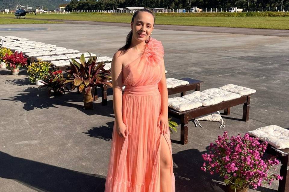 Helena Mazera em cerimônia.