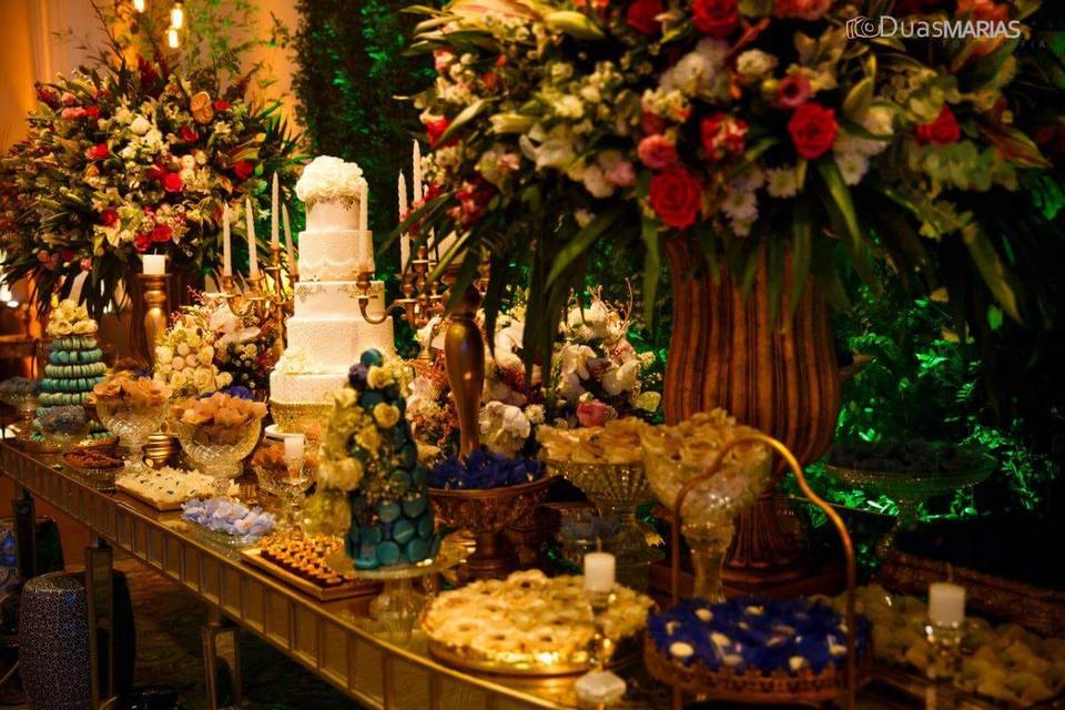 Detalhes dessa mesa de doces