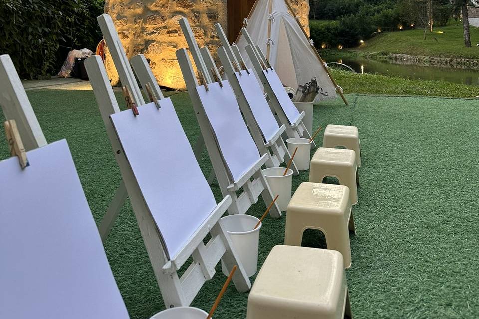 Pintura no Cavalete