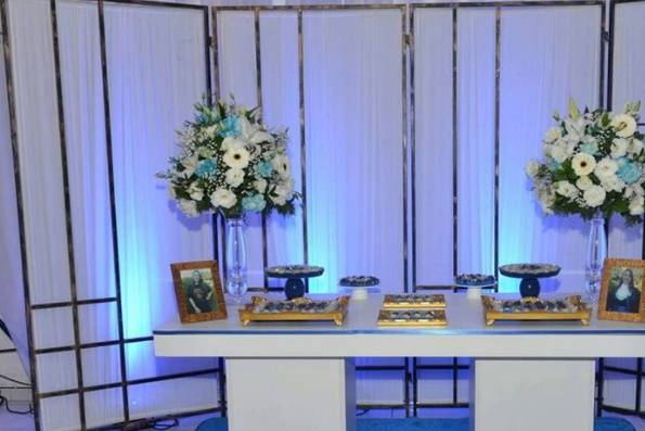 Sala de estar decorada