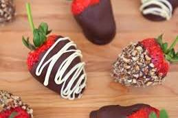 Morango com chocolate
