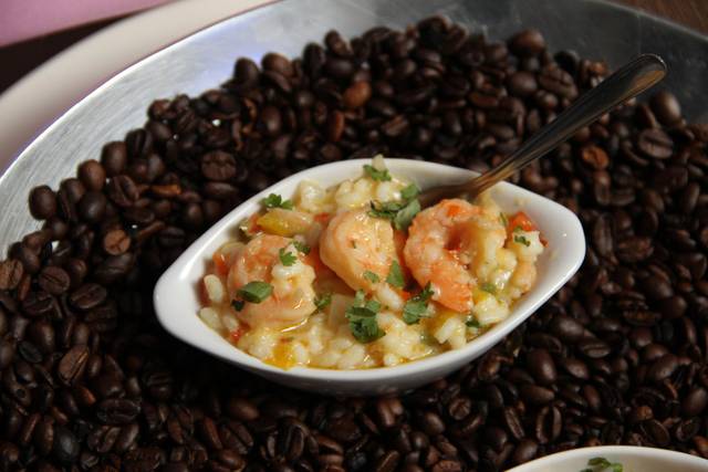 Risoto de camarão