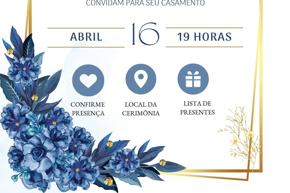 Convite interativo com botões
