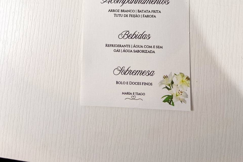 Menu simples