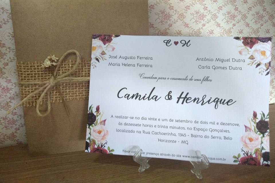 Convites de Casamento