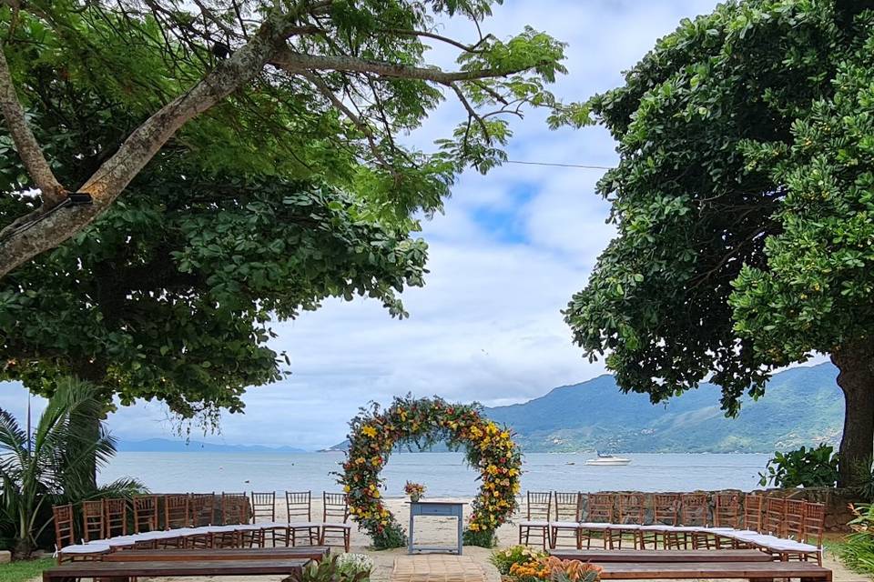 Cerimônia praia São Sebastião