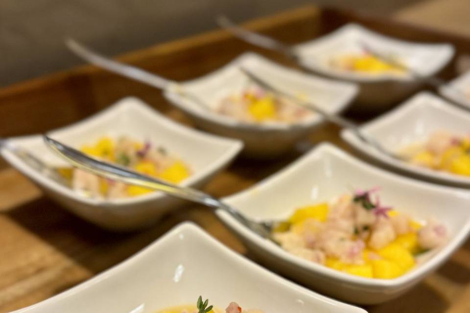 Ceviche de peixe branco