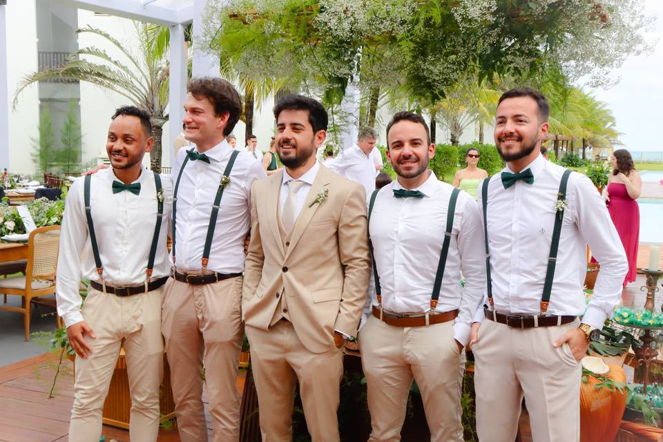 Time do noivo em peso