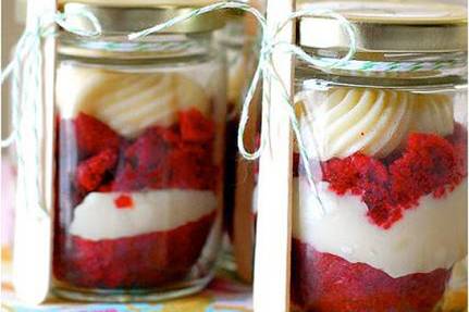 Cake in jar