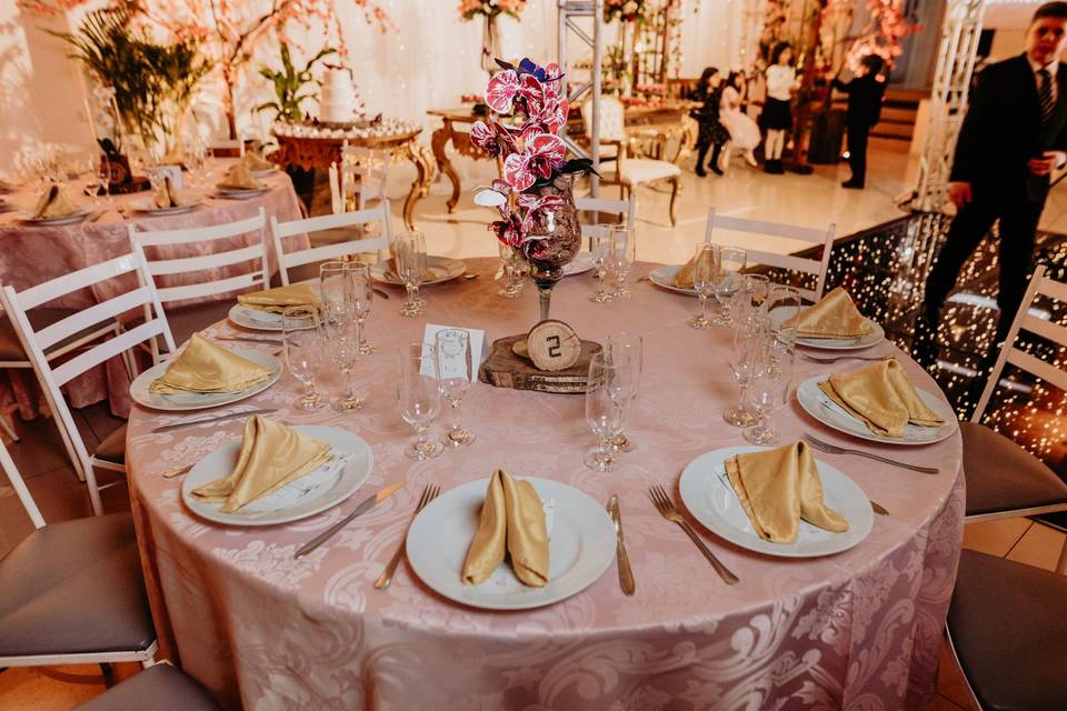 Mesa decorada