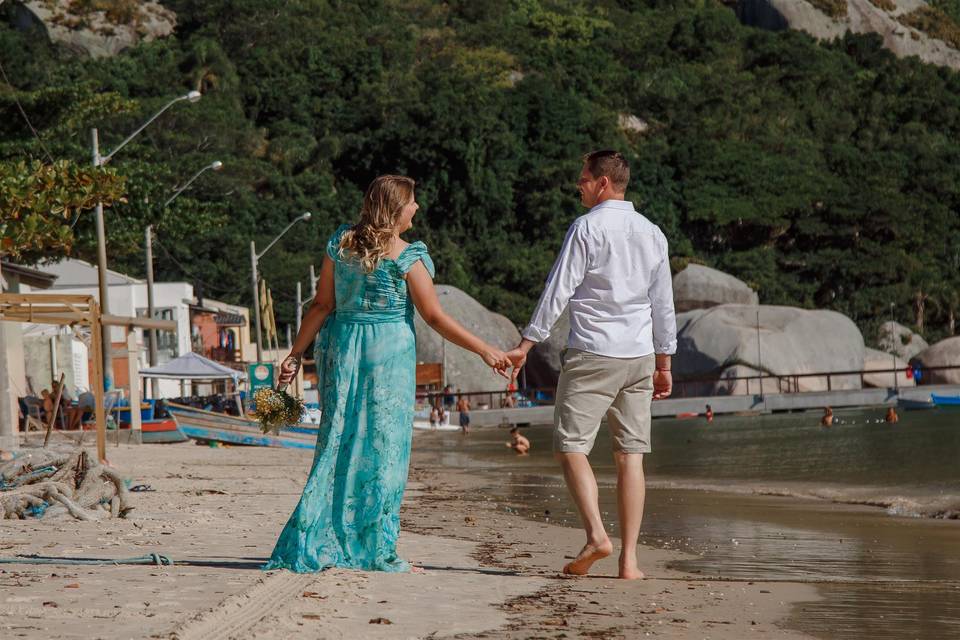 Pré casamento na praia