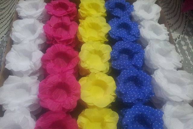 Forminhas em papel crepom