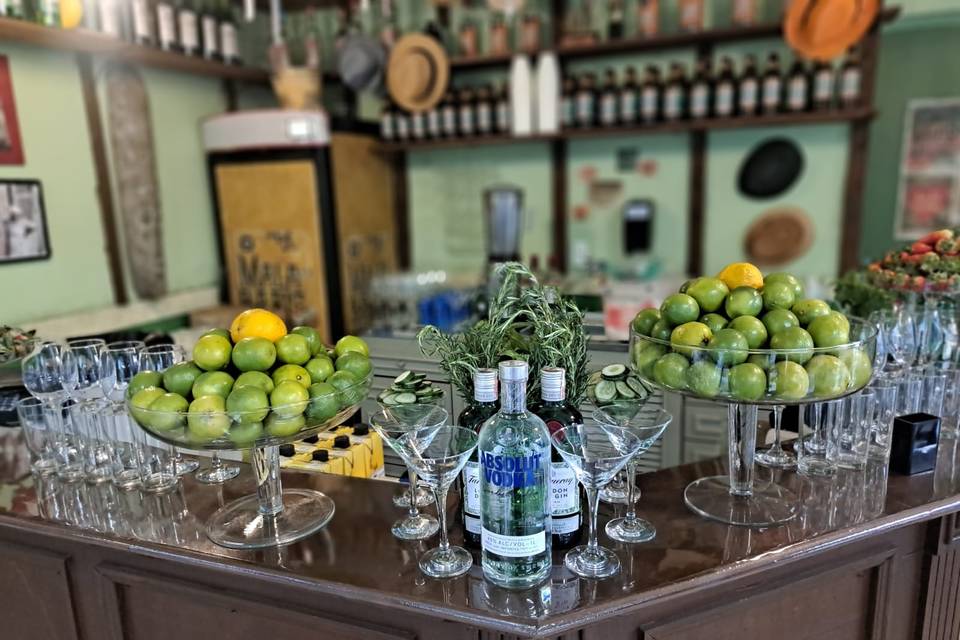 Open bar de 1° linha.
