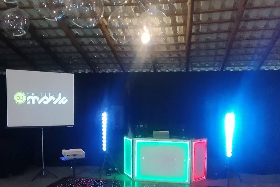 Dj som iluminação profissional