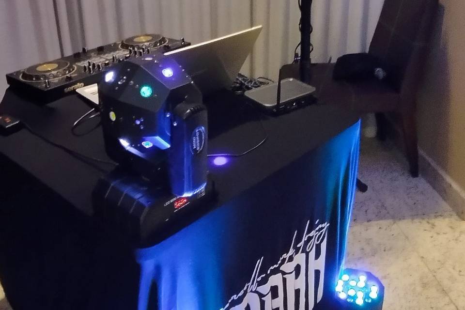 Dj som iluminação profissional