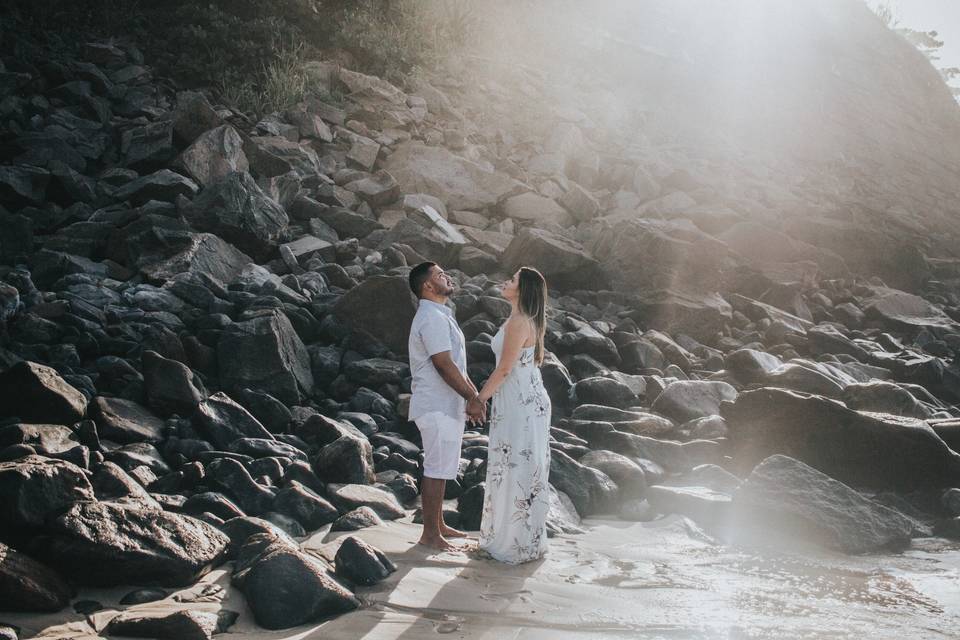 Pré wedding na praia