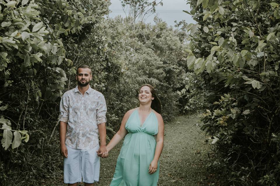 Ensaio de casal na praia