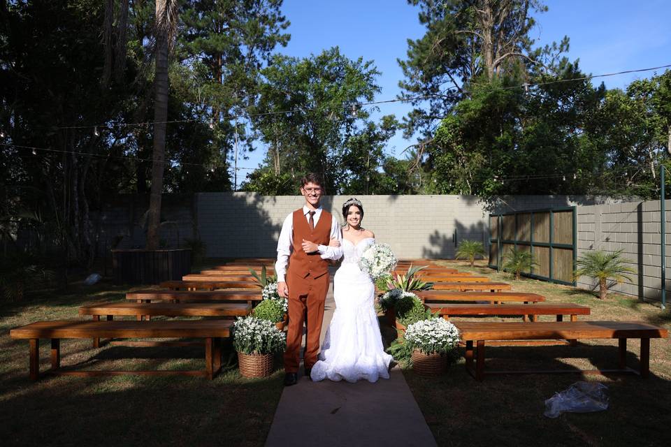 Área de cerimônia ao ar livre