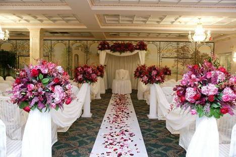 Decoração com flores