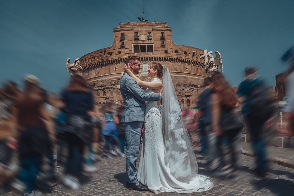 Maira e Lucas na Itália