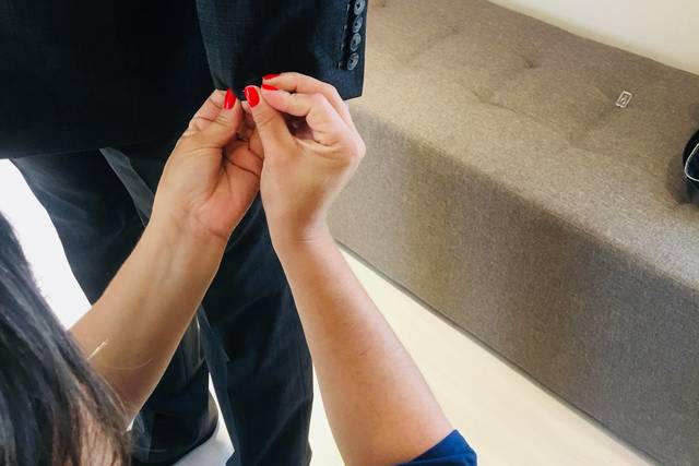 Alfaiate fazendo prova