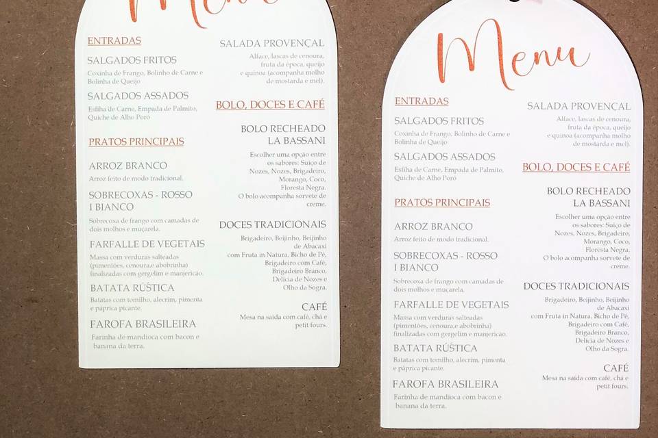 Menu ID. Boho