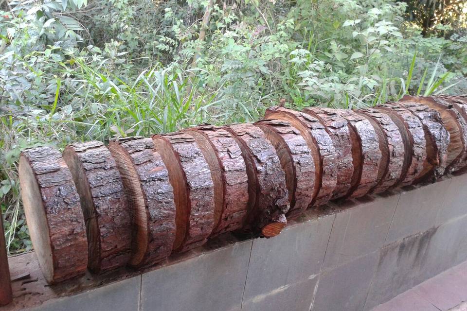 Bolachas de madeira