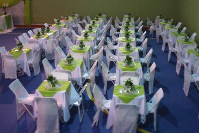 Casamento verde e branco