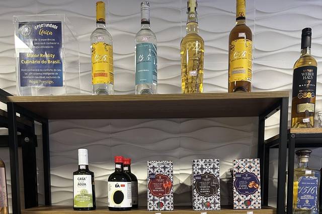 Seleção de bebidas