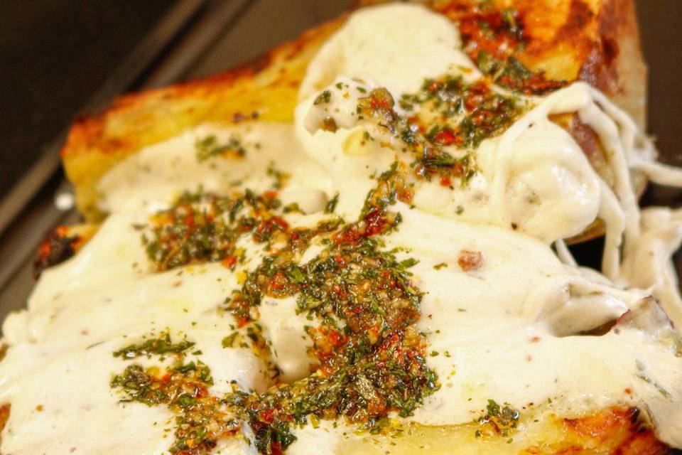 Batata doce com creme de leite