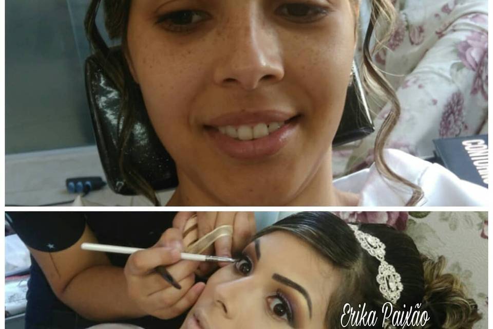 Make up Antes e Depois