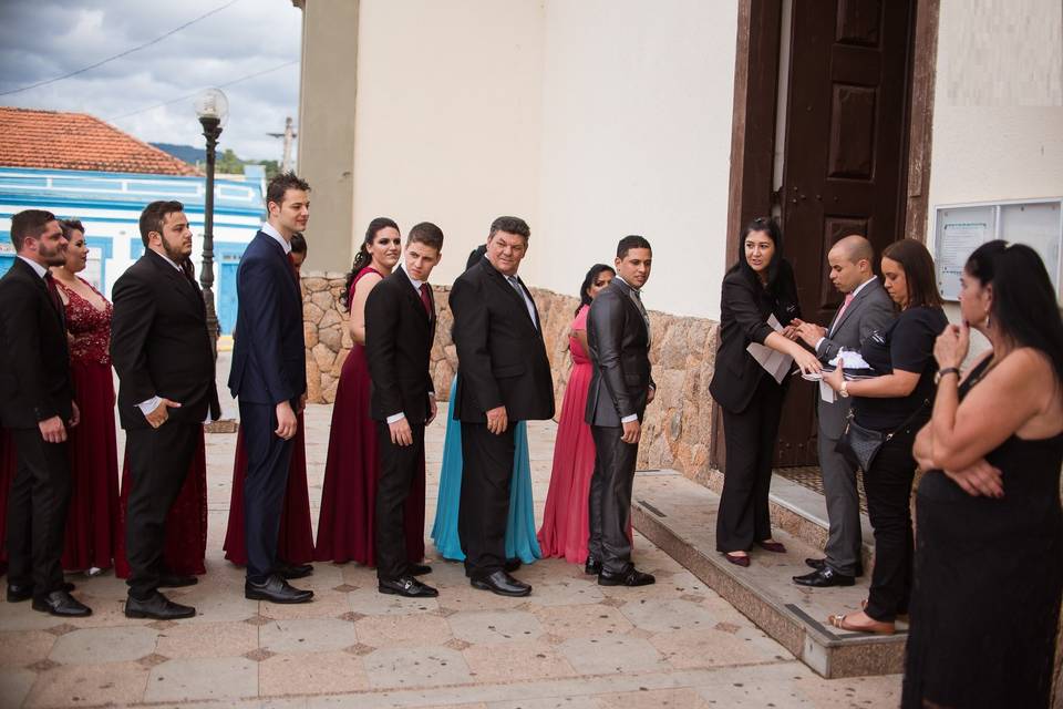 Bastidores do casamento