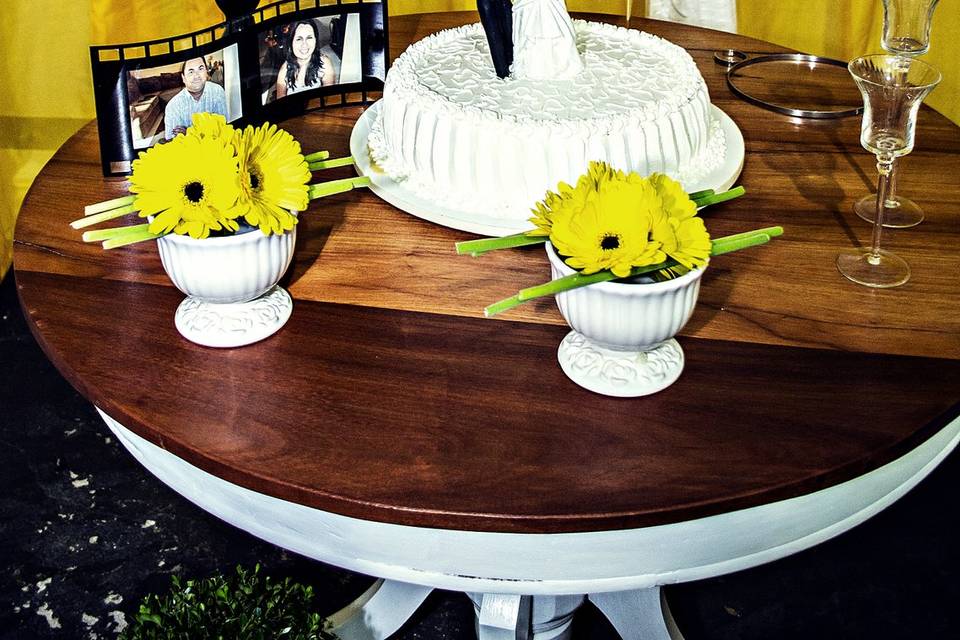 Decoração mesa de bolo