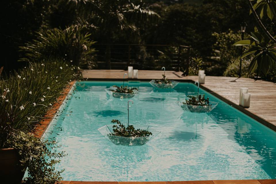 Decoração piscina