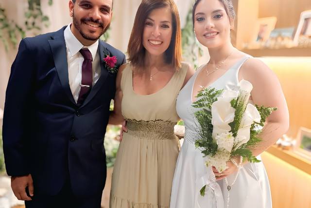 Valéria celebrante cerimônia