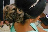 Penteado coque baixo