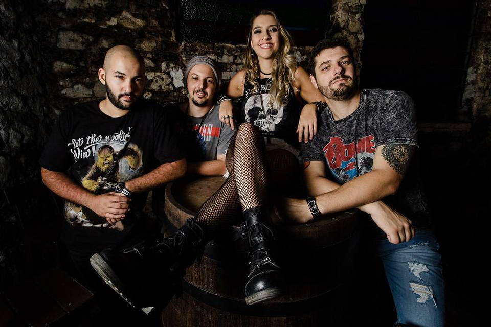 Formação em quarteto rock