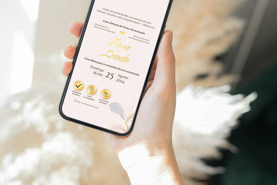 Convite Digital Interativo.