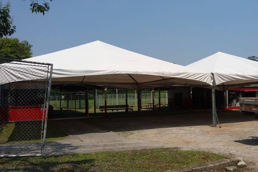 Tenda piramidal 10x10 branca