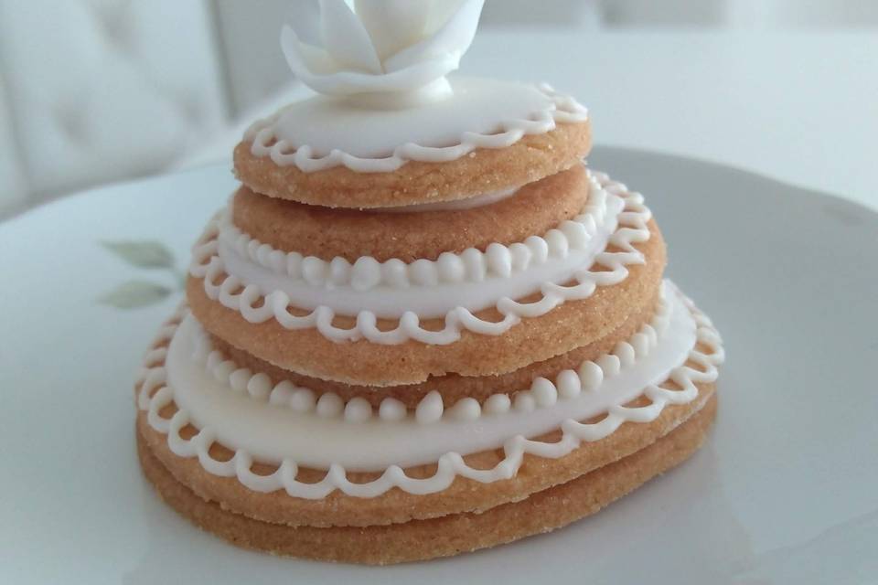 Mini bolo de biscoito