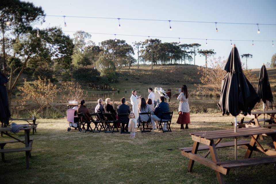 Casamento intimista externo