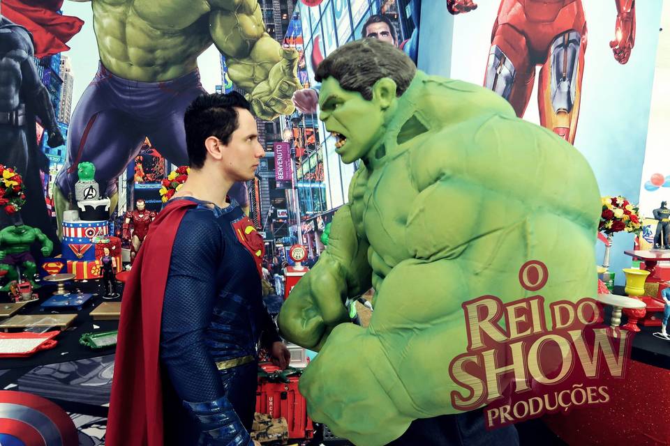 Superman vs Hulk para eventos