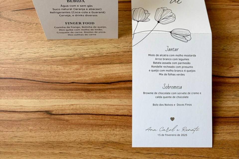 Menu Cavalete