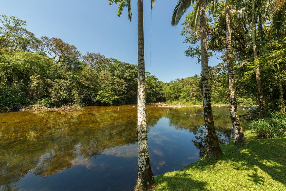 Rio Ipiranga no jardim