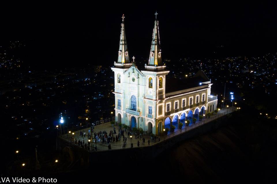 Foto de drone,fim da cerimonia