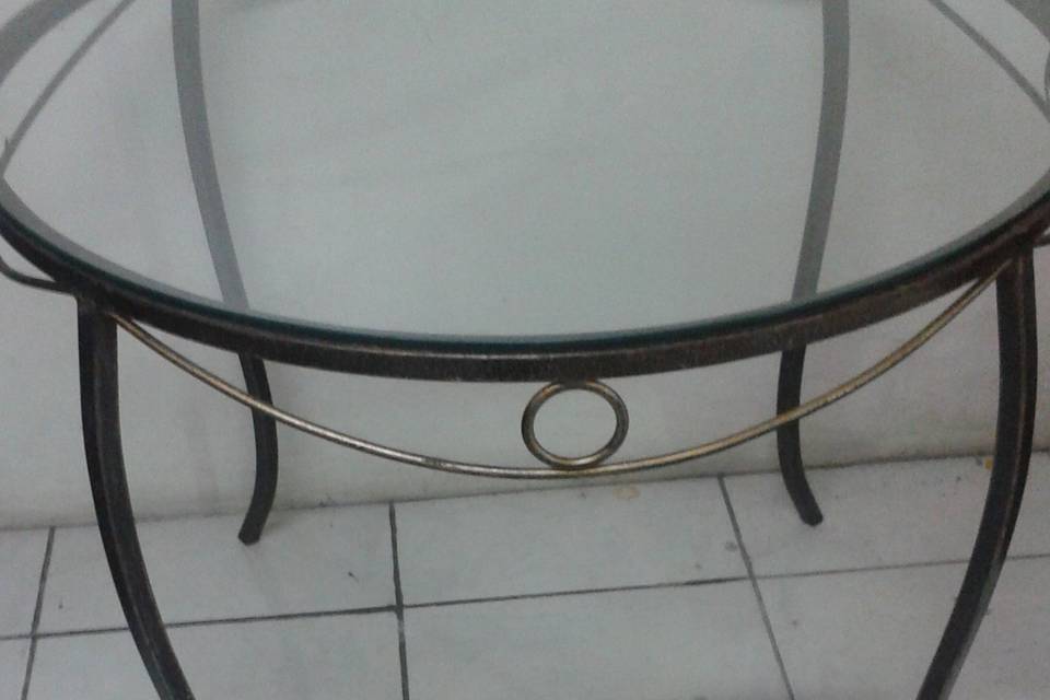 Mesa vidro redonda