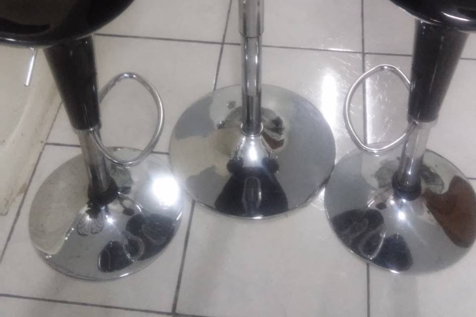 Mesa bistrô preta
