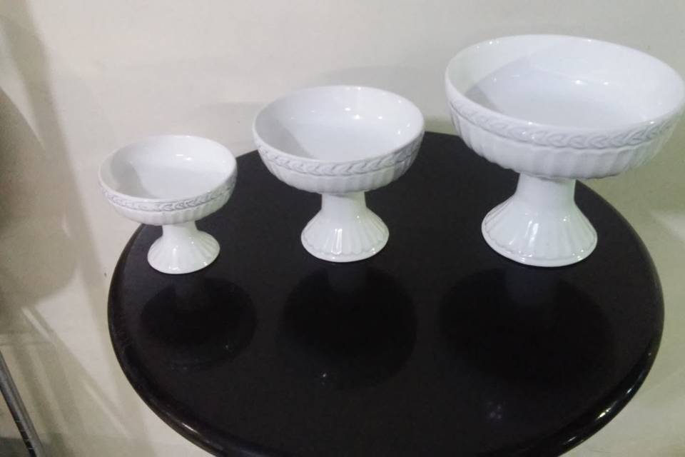 Trio porcelana