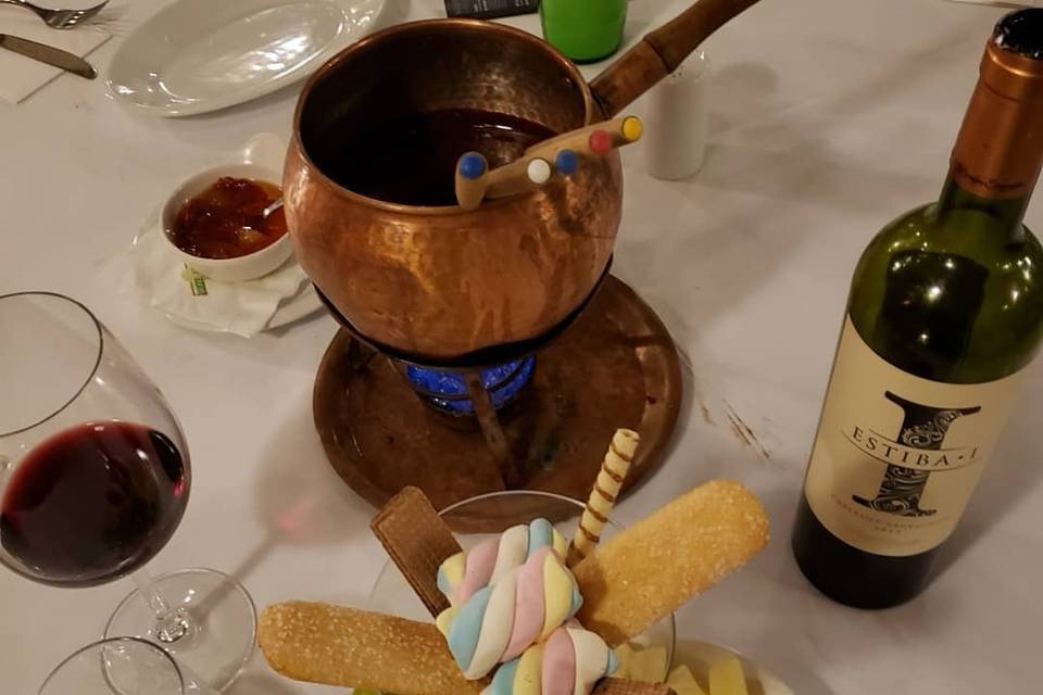 Fondue de chocolate lindt